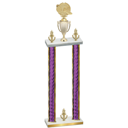 Double Purple Glacier Victory Running Trophy