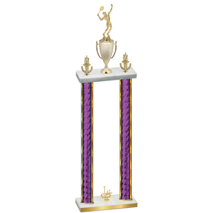 Double Purple Glacier First Place Tennis Trophy