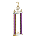 Double Purple Glacier Third Place Tennis Trophy