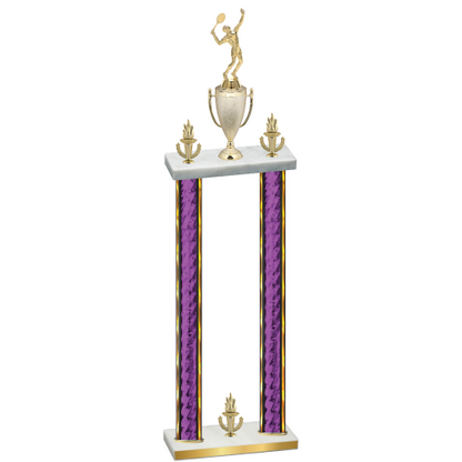 Double Purple Glacier Victory Tennis Trophy