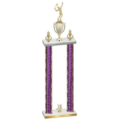 Double Purple Glacier Year Tennis Trophy
