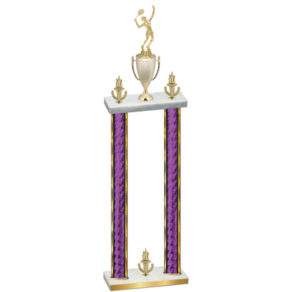 Double Purple Glacier Victory Tennis Trophy
