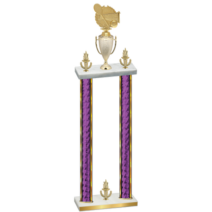 Double Purple Glacier Victory Tennis Trophy