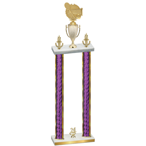 Double Purple Glacier Year Tennis Trophy