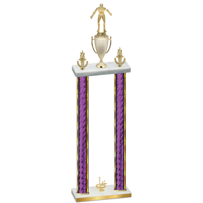 Double Purple Glacier First Place Wrestling Trophy