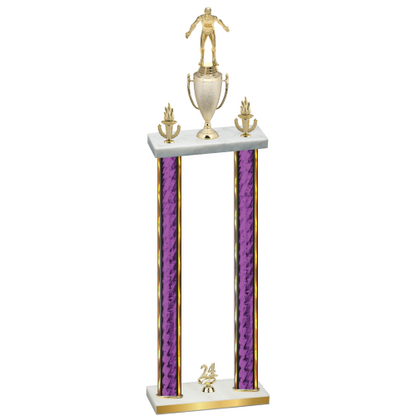 Double Purple Glacier Year Wrestling Trophy