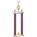 Double Purple Glacier Victory Bowling Trophy