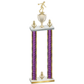 Double Purple Glacier Victory Bowling Trophy