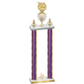 Double Purple Glacier Fourth Place Bowling Trophy