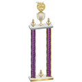 Double Purple Glacier Victory Bowling Trophy
