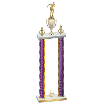 Double Purple Glacier Fourth Place Swimming Trophy