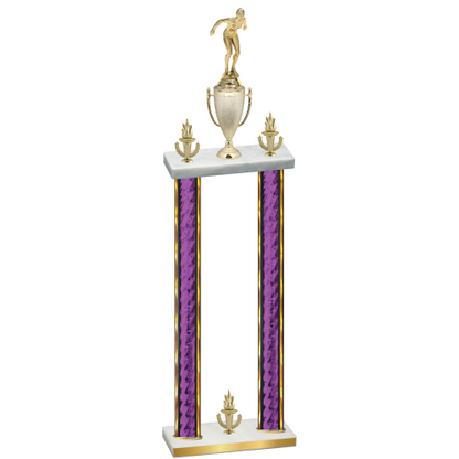 Double Purple Glacier Victory Tennis Trophy