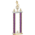 Double Purple Glacier Year Football Trophy