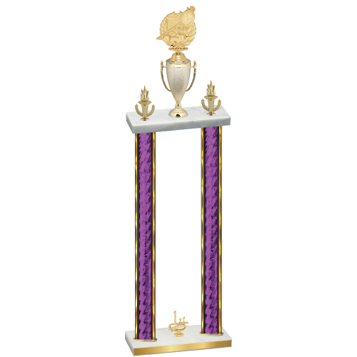 Double Purple Glacier First Place Swimming Trophy