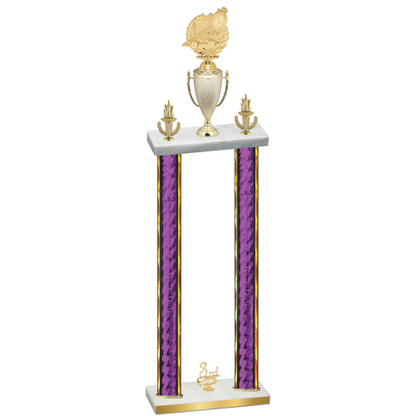 Double Purple Glacier Third Place Swimming Trophy