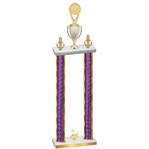 Double Purple Glacier Second Place Insert Trophy