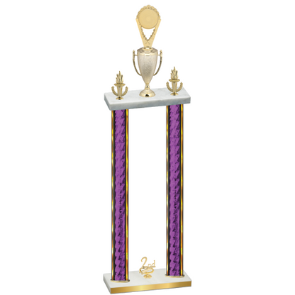 Double Purple Glacier Second Place Insert Trophy