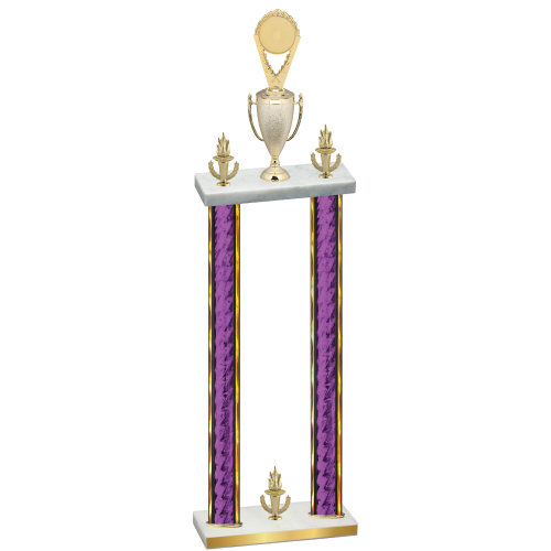 Double Purple Glacier Victory Insert Trophy