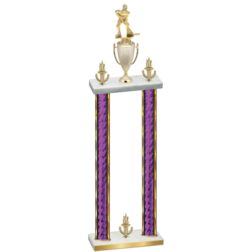 Double Purple Glacier Victory Hockey Trophy