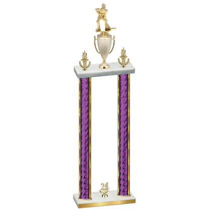 Double Purple Glacier Year Hockey Trophy