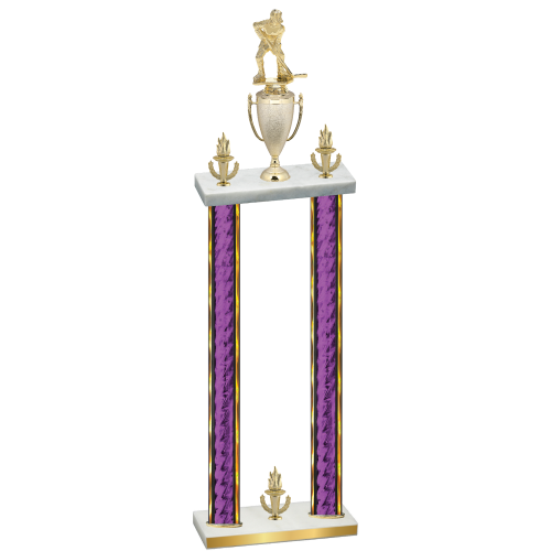 Double Purple Glacier Victory Hockey Trophy