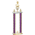 Double Purple Glacier Fourth Place Lacrosse Trophy