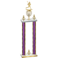 Double Purple Glacier Victory Lacrosse Trophy