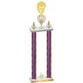 Double Purple Glacier Second Place Pickleball Trophy