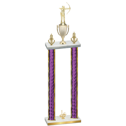 Double Purple Glacier First Place Archery Trophy