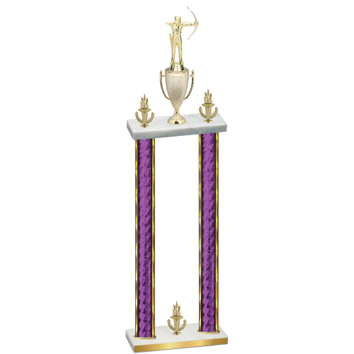 Double Purple Glacier Victory Archery Trophy