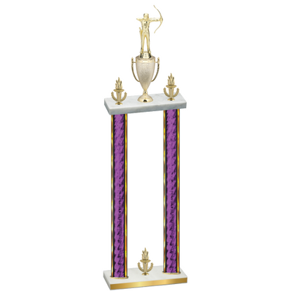 Double Purple Glacier Victory Archery Trophy