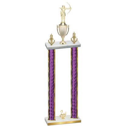 Double Purple Glacier Second Place Archery Trophy