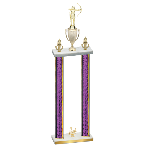 Double Purple Glacier Third Place Archery Trophy