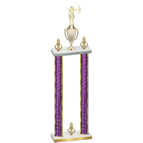 Double Purple Glacier Victory Archery Trophy