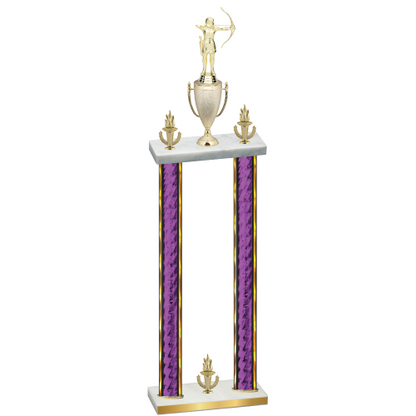Double Purple Glacier Victory Archery Trophy