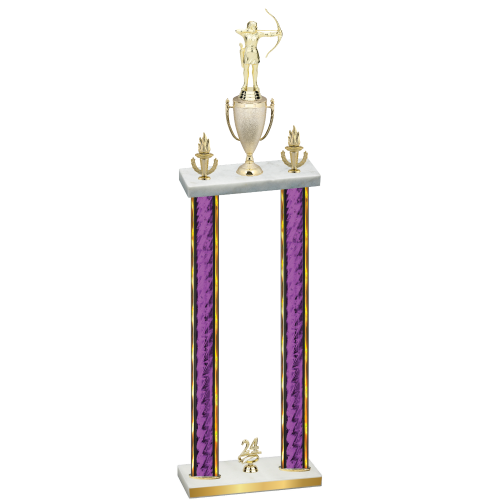 Double Purple Glacier Year Archery Trophy