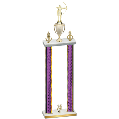 Double Purple Glacier Year Archery Trophy