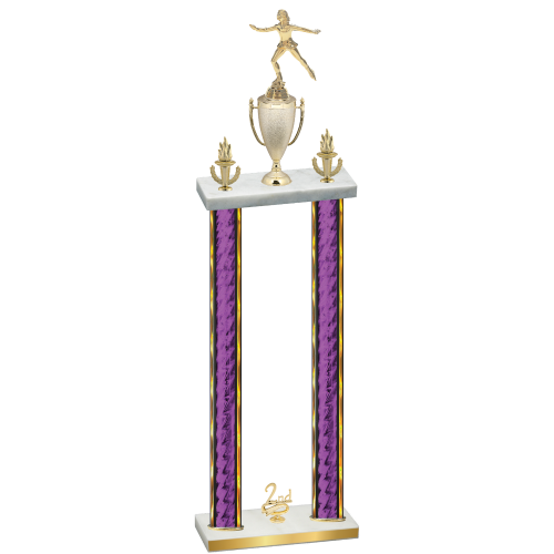 Double Purple Glacier Second Place Skater Trophy