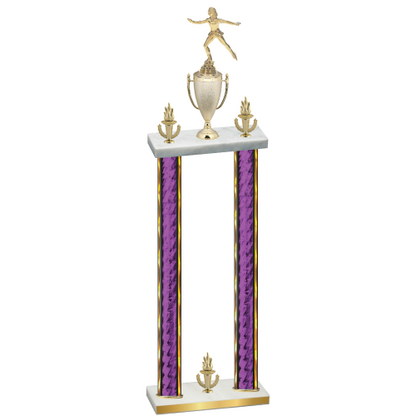 Double Purple Glacier Victory Skater Trophy