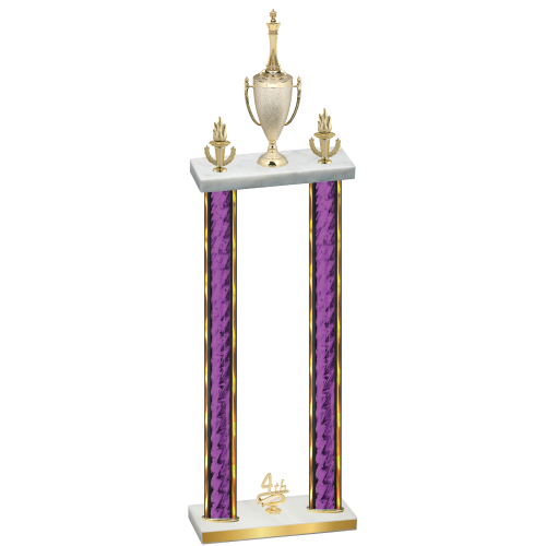 Double Purple Glacier Fourth Place Chess Trophy