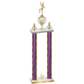Double Purple Glacier Fourth Place Majorette Trophy