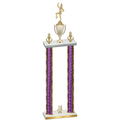 Double Purple Glacier Year Majorette Trophy