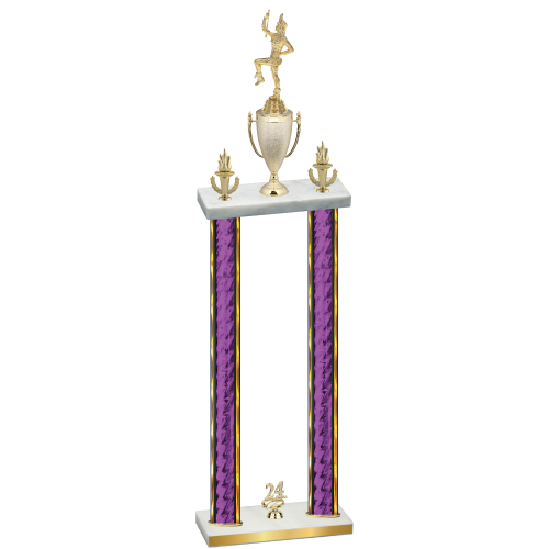 Double Purple Glacier Year Majorette Trophy