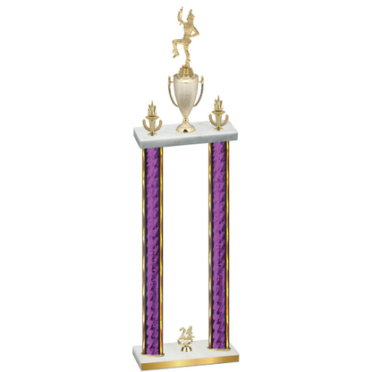 Double Purple Glacier Year Majorette Trophy