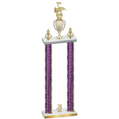 Double Purple Glacier Year Music Trophy