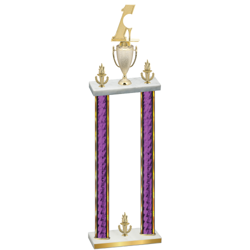 Double Purple Glacier Victory Golf Trophy