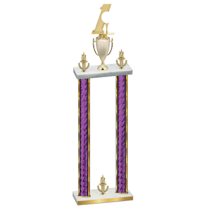 Double Purple Glacier Victory Golf Trophy