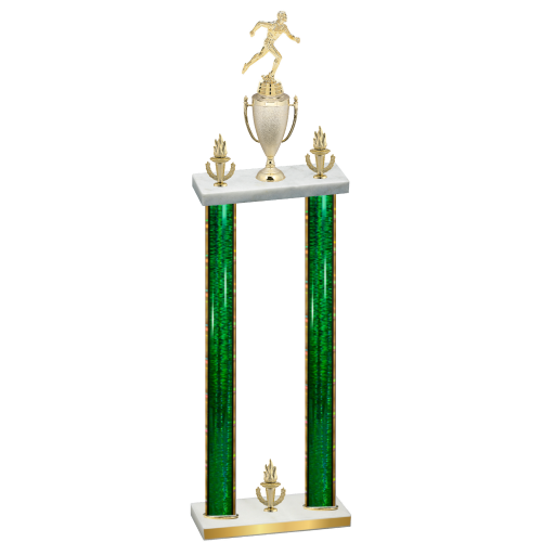 Double Green Glacier Victory Running Trophy