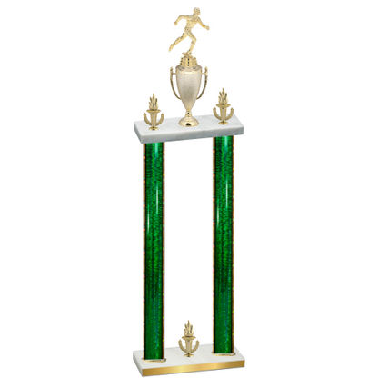 Double Green Glacier Victory Running Trophy