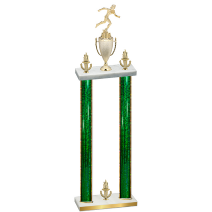 Double Green Glacier Victory Running Trophy